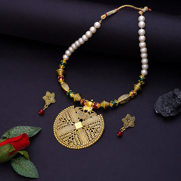  Designed by Handcrafted Necklace with Earrings for Women | Buy This Jewellery Online from Mekkna