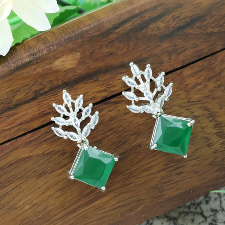 Elevate your style with Mekkna's exquisite Oxidized Silver plated jhumki earrings