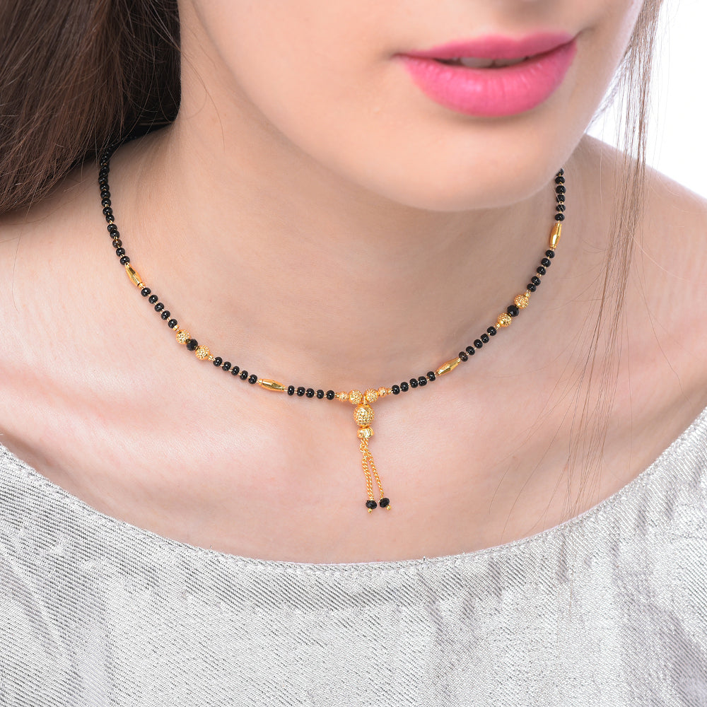 Gold Plated Mangalsutra for Women | Buy This Mangalsutra Online from Mekkna