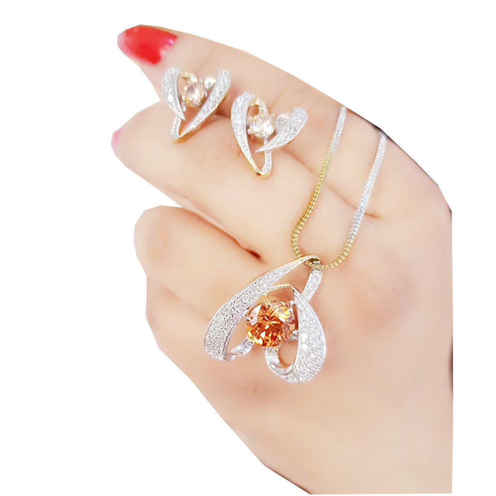 Pendent with Earrings for Women | Buy Pendent Online from Mekkna