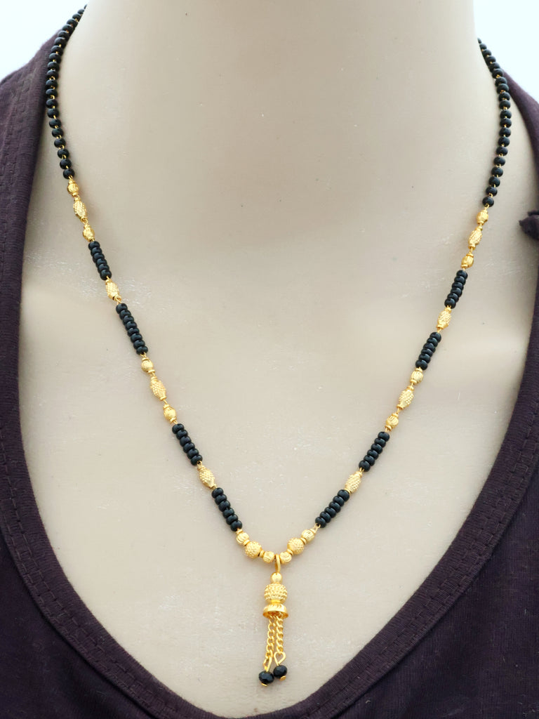 Tradition to your jewelry collection with the Online Mekkna Gold Plated Mangalsutra