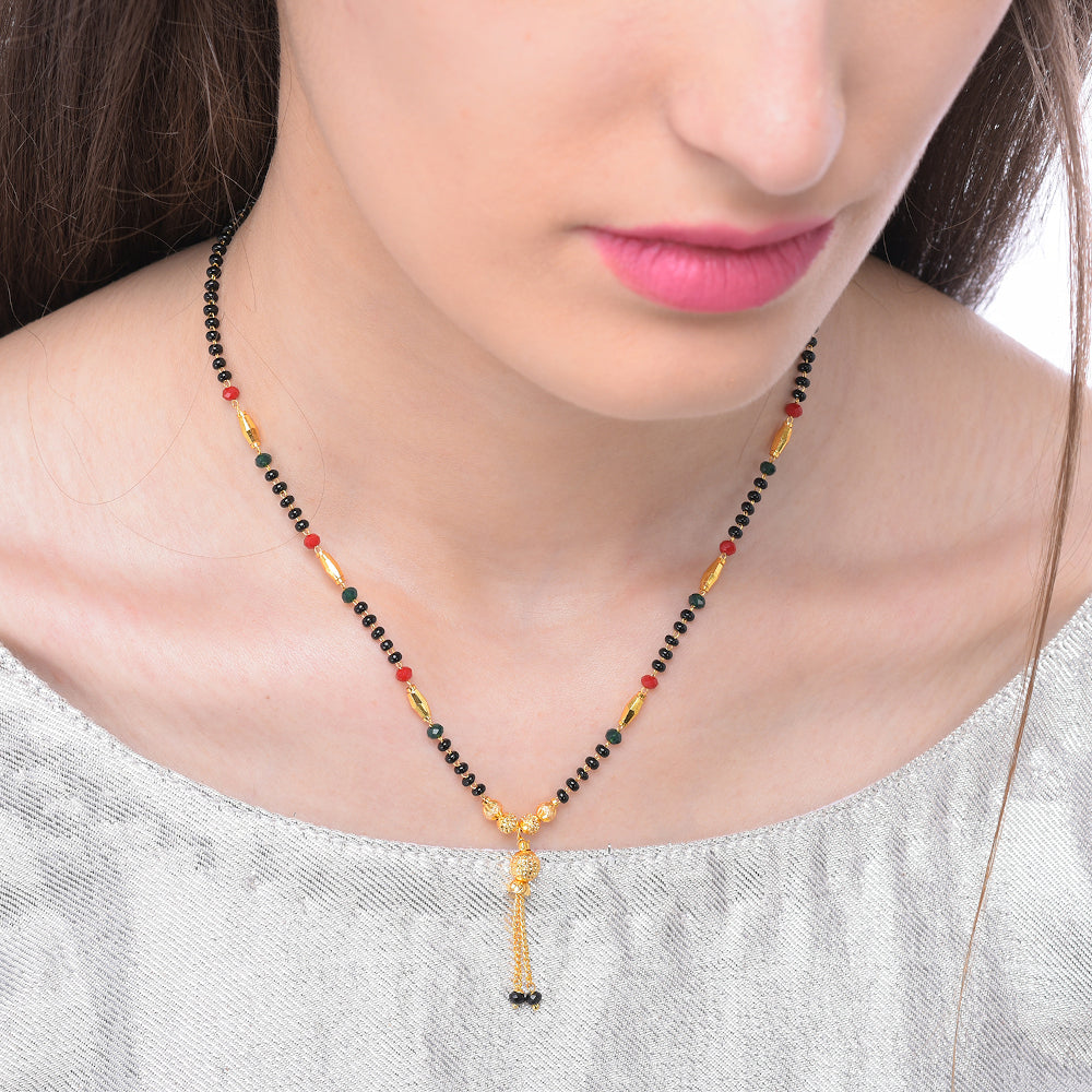 Gold Plated Mangalsutra for Women | Buy This Mangalsutra Online from Mekkna