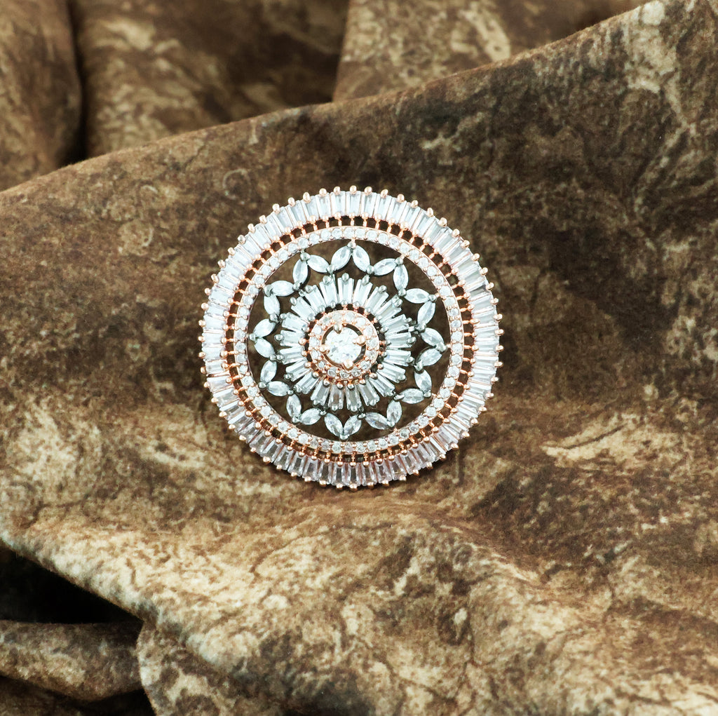 Mekkna Women's Pride Silver Plated Traditional Rings For Women | Buy This Ring Online from Mekkna