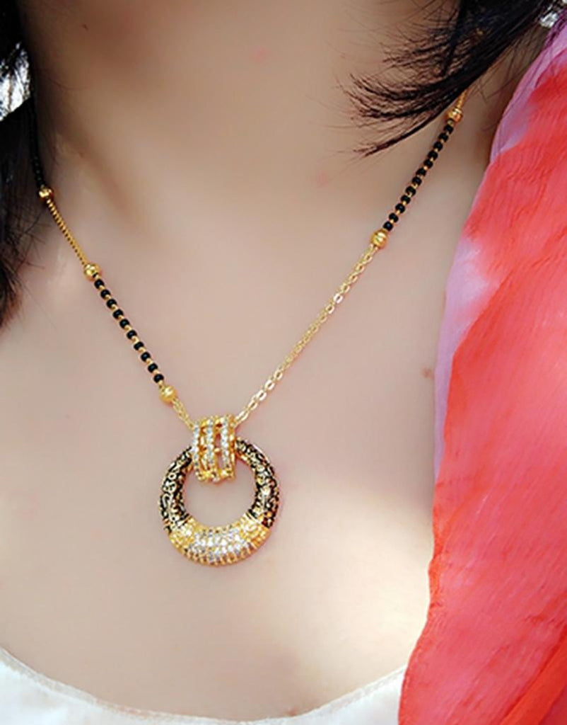 Gold Plated Mangalsutra for Women | Buy This Mangalsutra Online from Mekkna