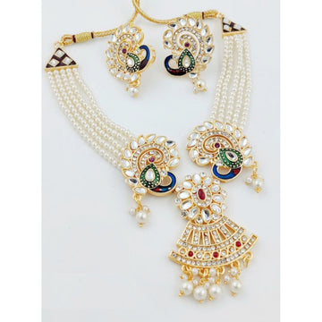 Peacock Best Traditional Designed by Handcrafted Necklace with Earrings for Women | Buy This Necklace Online from Mekkna