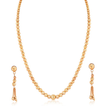  Best Gold Plated Traditional Handcrafted Designed by Mekkna of Necklace with Earrings for Women | Buy This Jewellery set Online from Mekkna
